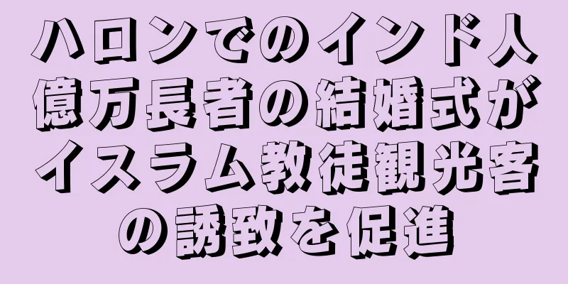 ハロンでのインド人億万長者の結婚式がイスラム教徒観光客の誘致を促進