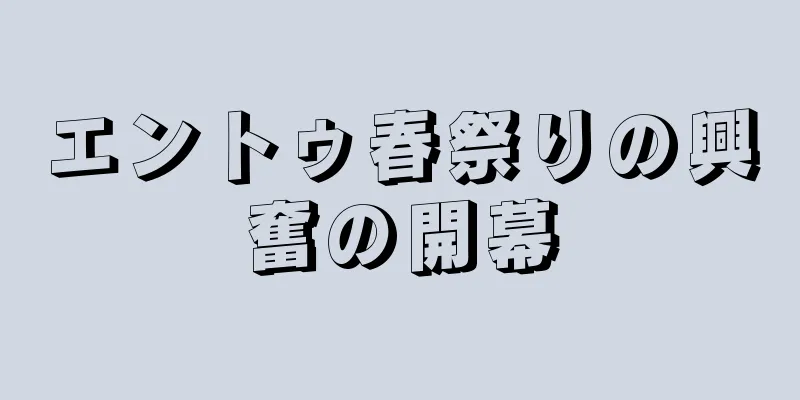 エントゥ春祭りの興奮の開幕