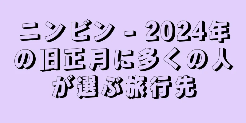 ニンビン - 2024年の旧正月に多くの人が選ぶ旅行先