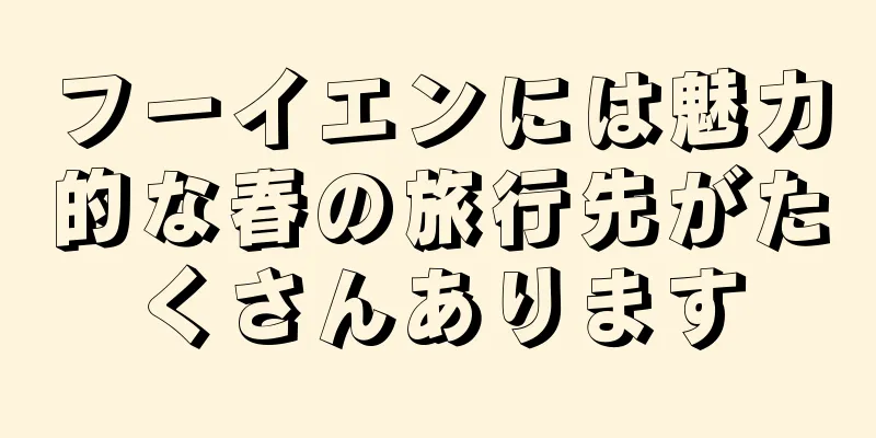 フーイエンには魅力的な春の旅行先がたくさんあります