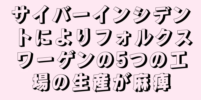 サイバーインシデントによりフォルクスワーゲンの5つの工場の生産が麻痺