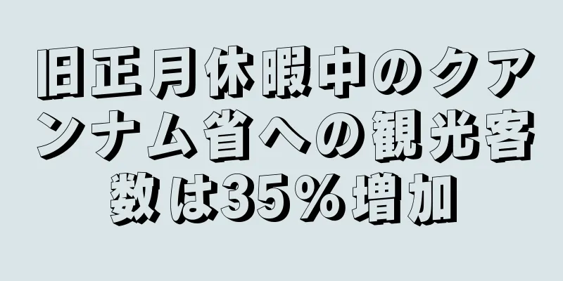 旧正月休暇中のクアンナム省への観光客数は35％増加
