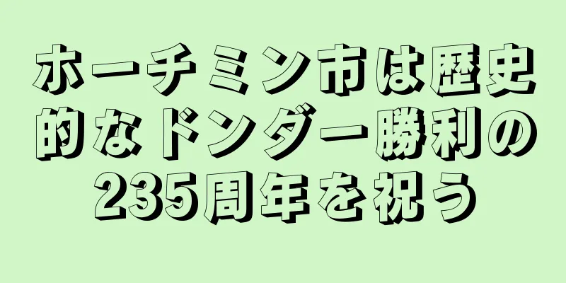 ホーチミン市は歴史的なドンダー勝利の235周年を祝う