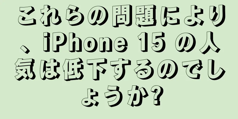 これらの問題により、iPhone 15 の人気は低下するのでしょうか?