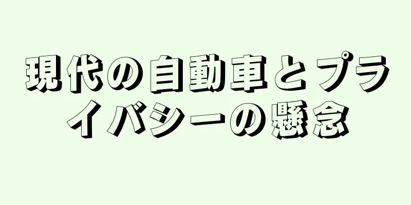 現代の自動車とプライバシーの懸念