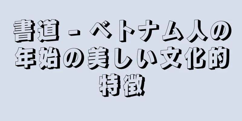 書道 - ベトナム人の年始の美しい文化的特徴