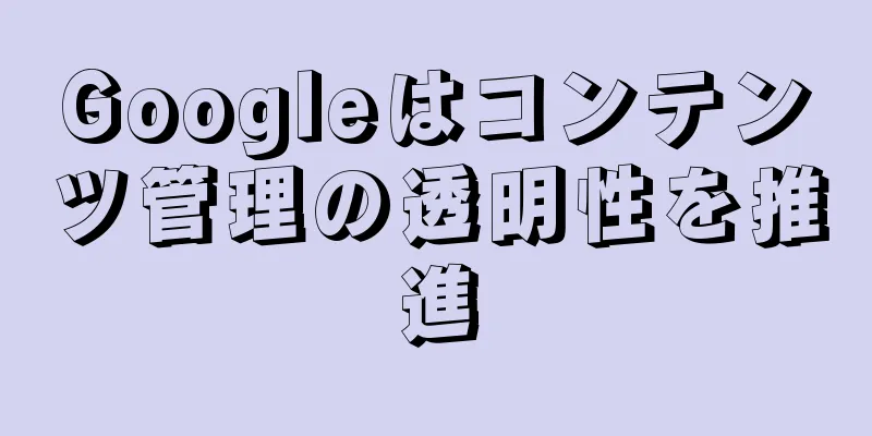 Googleはコンテンツ管理の透明性を推進