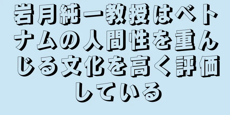 岩月純一教授はベトナムの人間性を重んじる文化を高く評価している