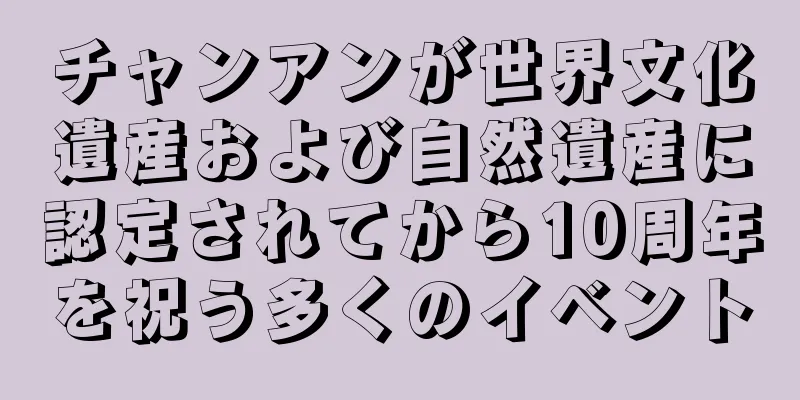 チャンアンが世界文化遺産および自然遺産に認定されてから10周年を祝う多くのイベント