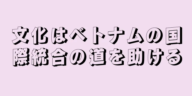 文化はベトナムの国際統合の道を助ける
