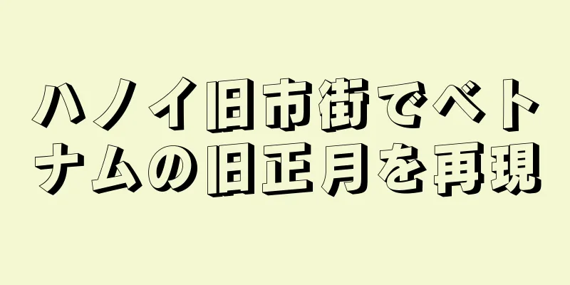 ハノイ旧市街でベトナムの旧正月を再現