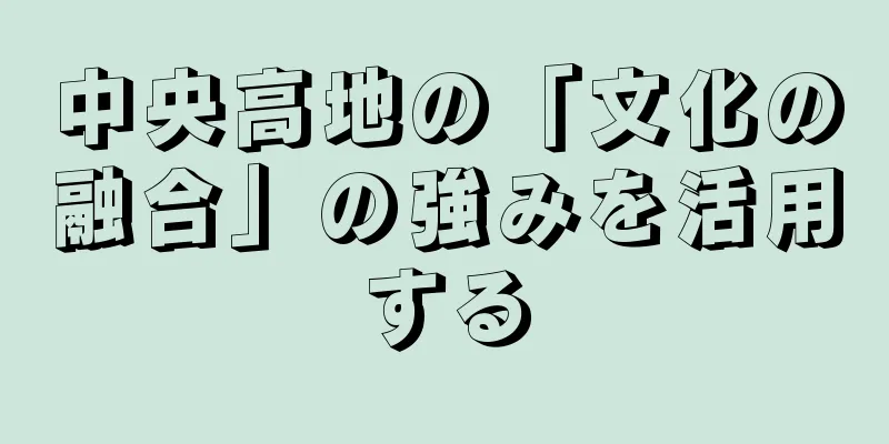中央高地の「文化の融合」の強みを活用する