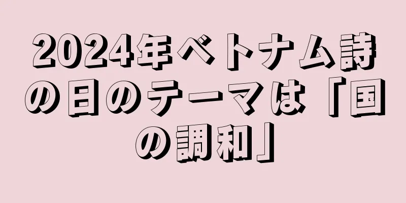 2024年ベトナム詩の日のテーマは「国の調和」