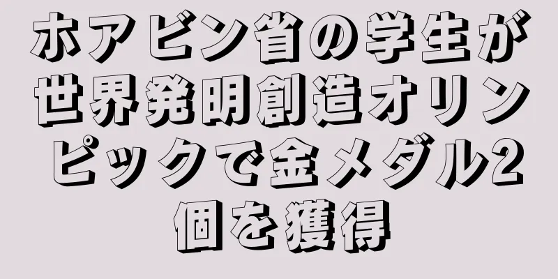 ホアビン省の学生が世界発明創造オリンピックで金メダル2個を獲得
