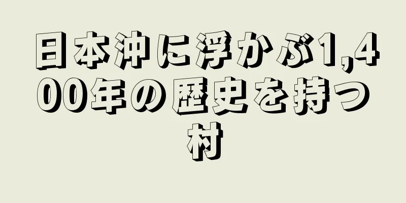 日本沖に浮かぶ1,400年の歴史を持つ村