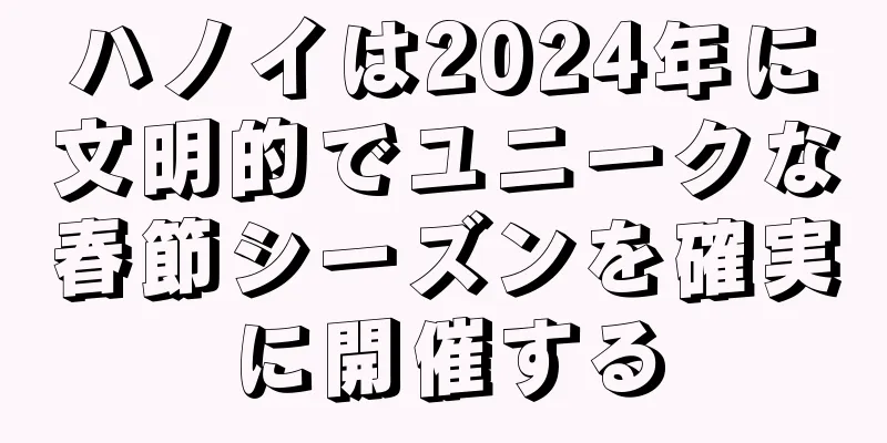 ハノイは2024年に文明的でユニークな春節シーズンを確実に開催する
