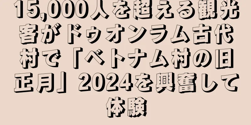 15,000人を超える観光客がドゥオンラム古代村で「ベトナム村の旧正月」2024を興奮して体験