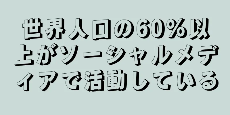 世界人口の60%以上がソーシャルメディアで活動している