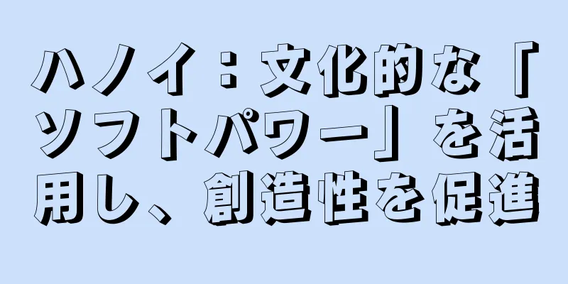 ハノイ：文化的な「ソフトパワー」を活用し、創造性を促進