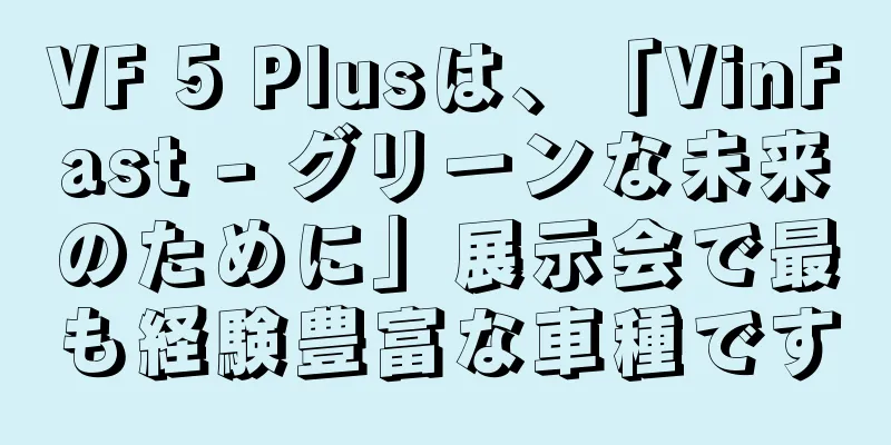 VF 5 Plusは、「VinFast - グリーンな未来のために」展示会で最も経験豊富な車種です
