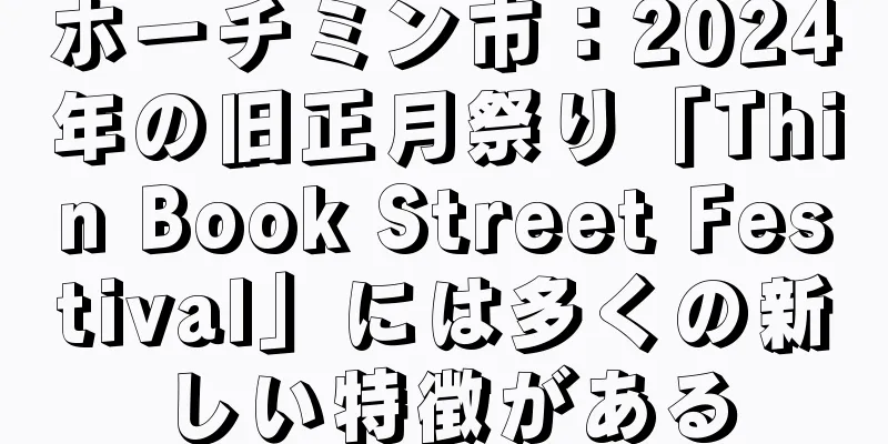 ホーチミン市：2024年の旧正月祭り「Thin Book Street Festival」には多くの新しい特徴がある