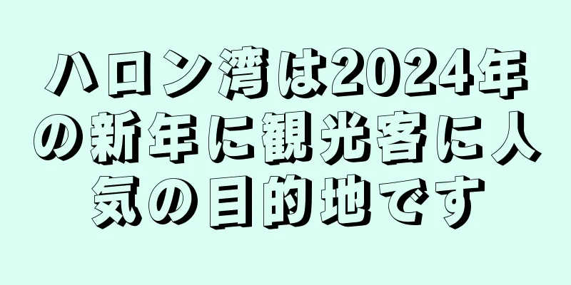 ハロン湾は2024年の新年に観光客に人気の目的地です