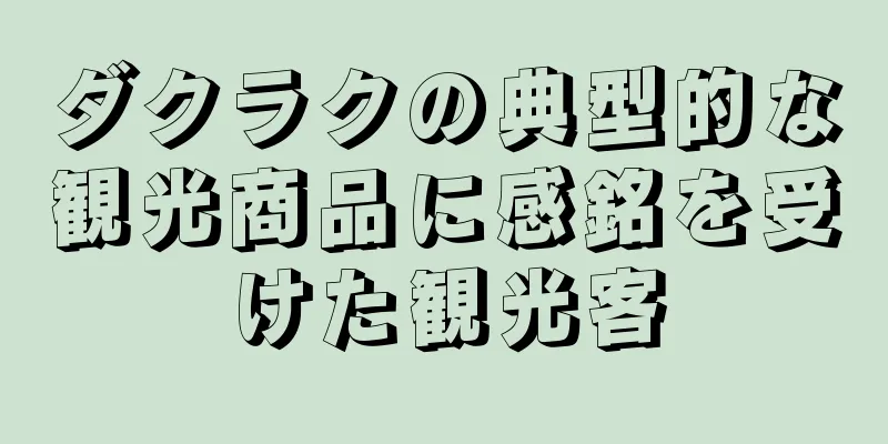 ダクラクの典型的な観光商品に感銘を受けた観光客
