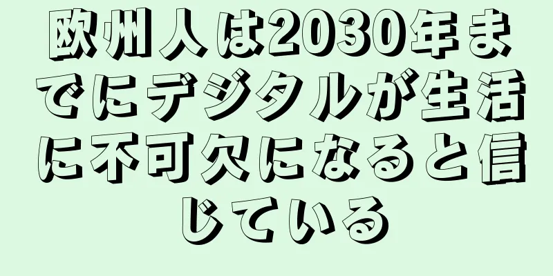 欧州人は2030年までにデジタルが生活に不可欠になると信じている