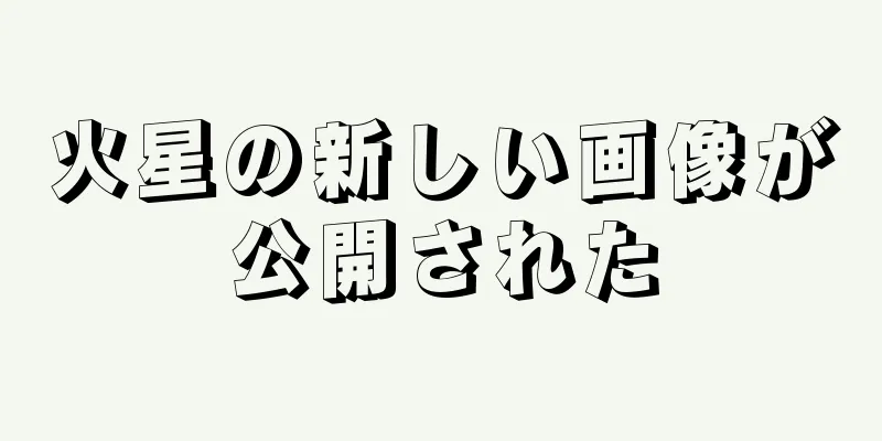 火星の新しい画像が公開された