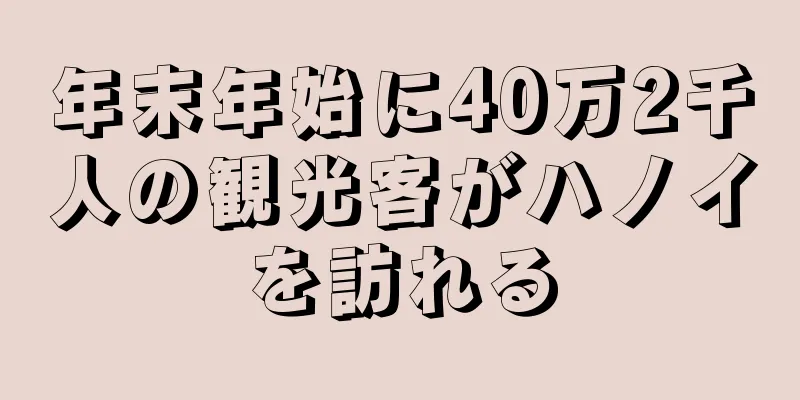 年末年始に40万2千人の観光客がハノイを訪れる