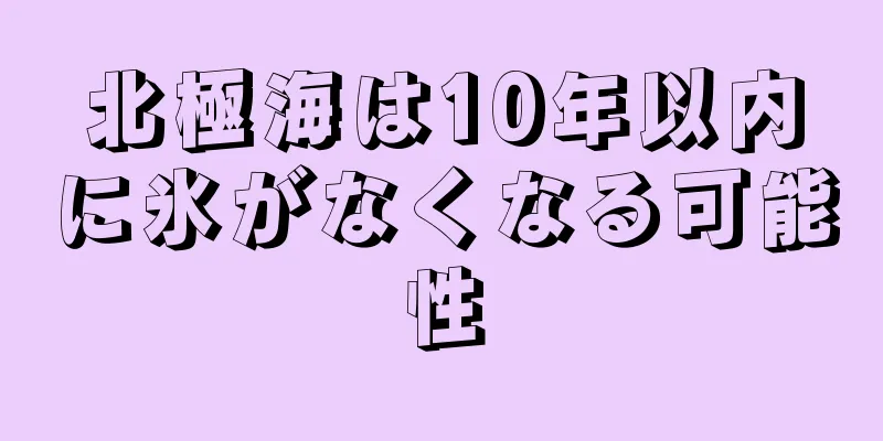 北極海は10年以内に氷がなくなる可能性
