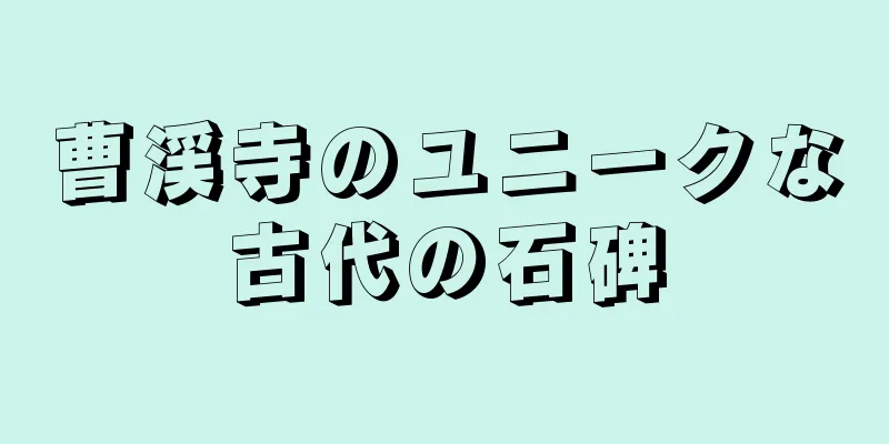 曹渓寺のユニークな古代の石碑