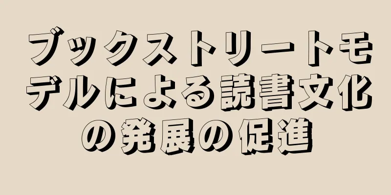 ブックストリートモデルによる読書文化の発展の促進