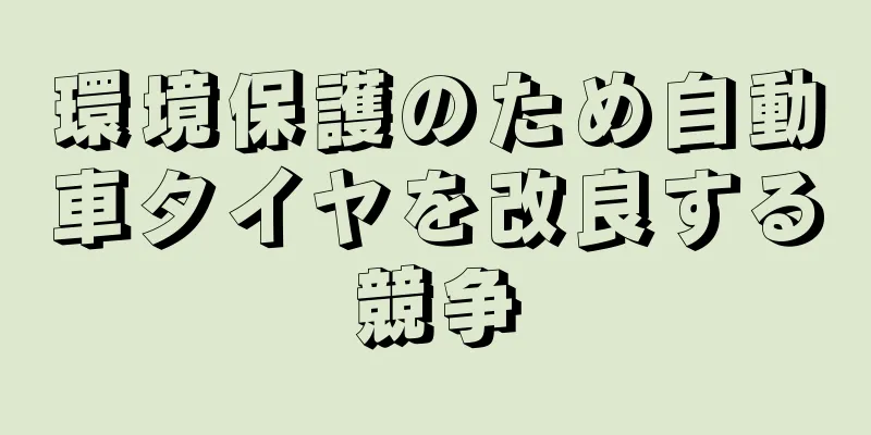 環境保護のため自動車タイヤを改良する競争