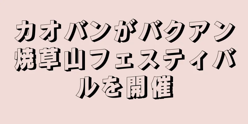 カオバンがバクアン焼草山フェスティバルを開催