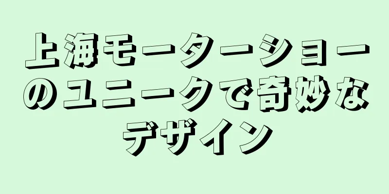 上海モーターショーのユニークで奇妙なデザイン