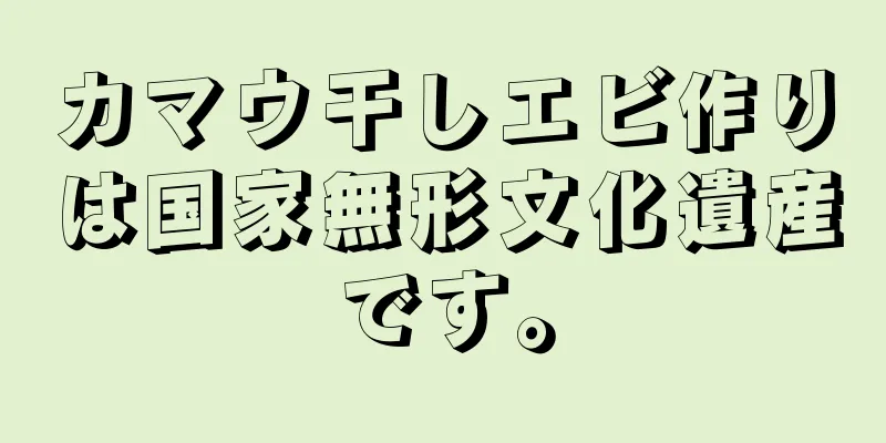 カマウ干しエビ作りは国家無形文化遺産です。