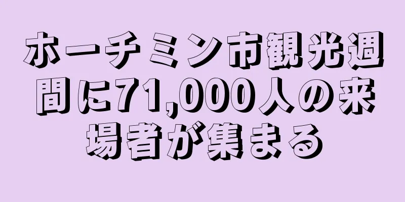 ホーチミン市観光週間に71,000人の来場者が集まる