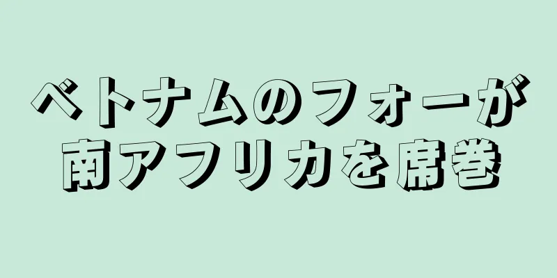 ベトナムのフォーが南アフリカを席巻