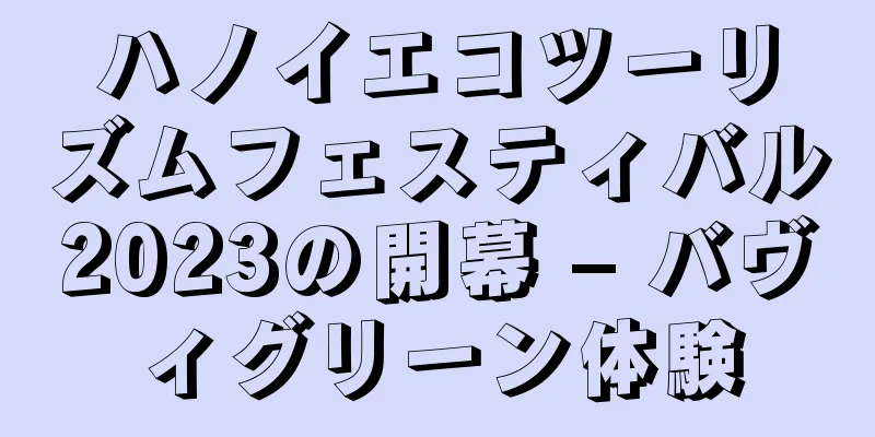 ハノイエコツーリズムフェスティバル2023の開幕 – バヴィグリーン体験