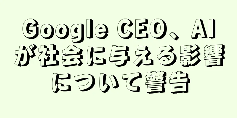 Google CEO、AIが社会に与える影響について警告