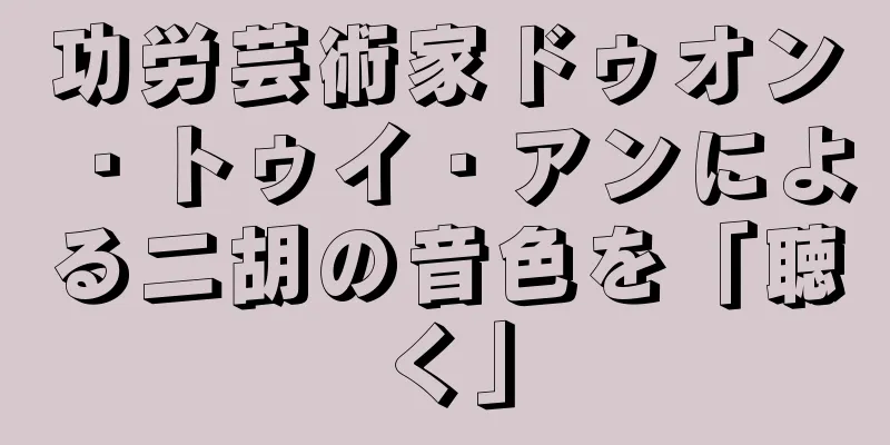 功労芸術家ドゥオン・トゥイ・アンによる二胡の音色を「聴く」