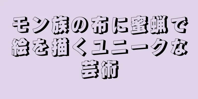 モン族の布に蜜蝋で絵を描くユニークな芸術
