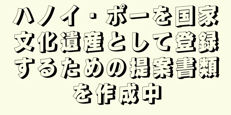 ハノイ・ポーを国家文化遺産として登録するための提案書類を作成中