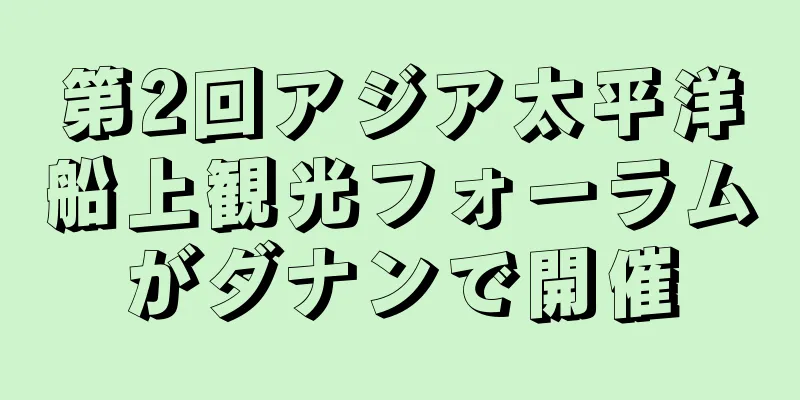 第2回アジア太平洋船上観光フォーラムがダナンで開催