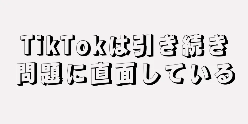 TikTokは引き続き問題に直面している