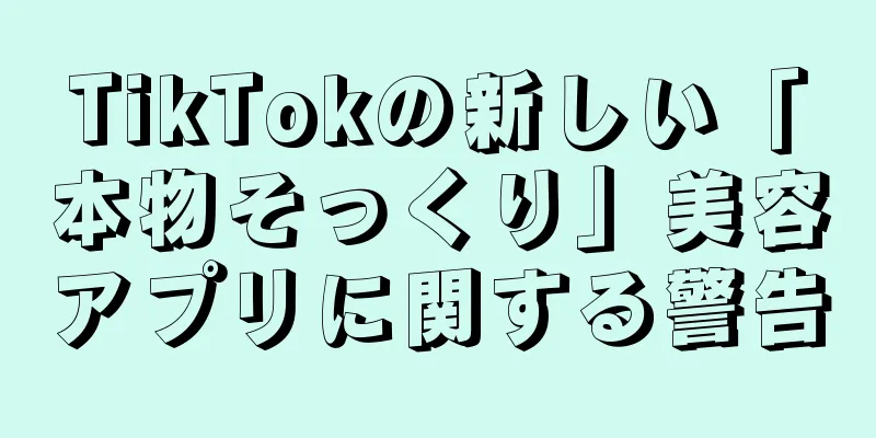 TikTokの新しい「本物そっくり」美容アプリに関する警告
