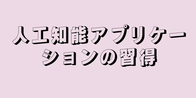 人工知能アプリケーションの習得