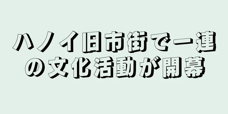 ハノイ旧市街で一連の文化活動が開幕