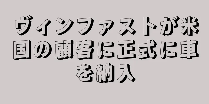 ヴィンファストが米国の顧客に正式に車を納入